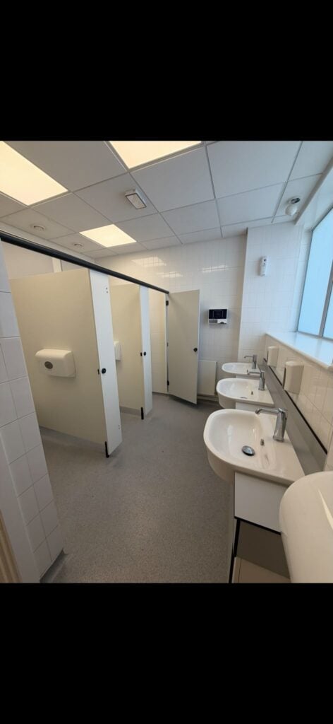 Interior refurbishment work by AJS Refurbishments on a commercial property