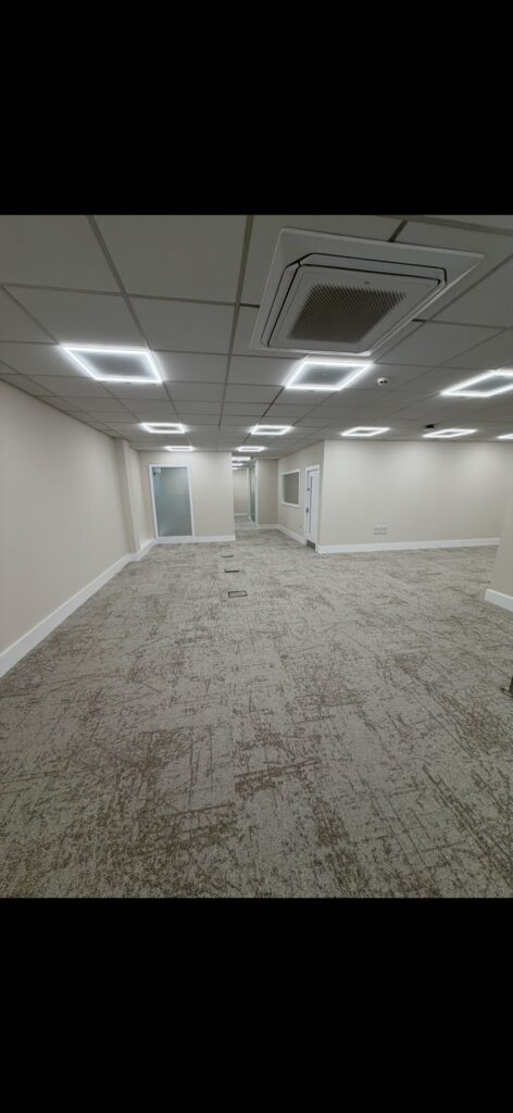 The property before the flooring started