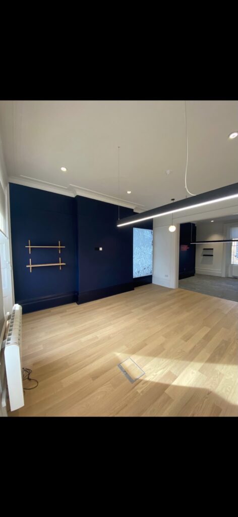 The property before the flooring started